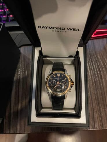 где можно продать наручные часы: Классические часы часы, Raymond Weil, Золото, Швейцария, Водонепроницаемые, Оригинал, Президентские, Мужские, Новый — 1