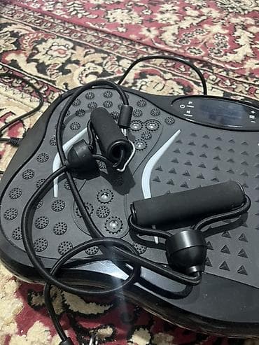 Спортивные сумки: Виброплатформа для дома с эспандерами - Компактная электрическая — 3