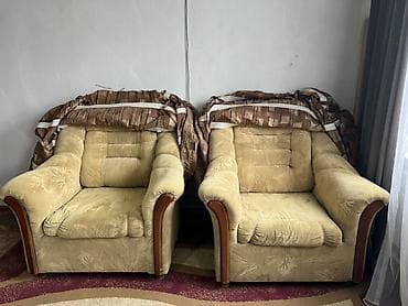 Два мягких кресла + накидные чехлы - Комплект из двух глубоких мягких