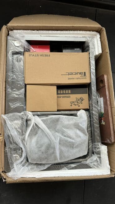 раковина с тумбой в бишкеке: Продается новая мойка! Цена:15000 сом! Качество 100 из 100 Метал — 2