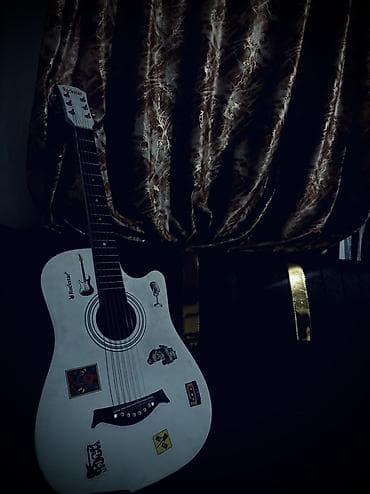 гитары: В комплекте идет чехол и всякие мелочи Акустическая гитара RockStar — 1