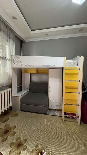 sofa bed: Детский модульный комплекс: кровать-чердак с рабочей/игровой зоной и — 2