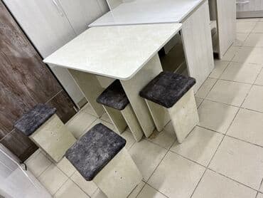 Столы: Стол тобуретка стол стуля размер 110на64 тобуретка4шт высота стола75 — 4