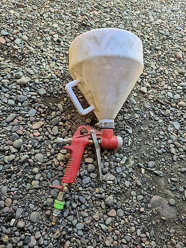 газовый клуч: Пневматический фактурный пистолет с бункером (hopper gun) для — 1