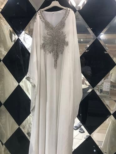 свадебные платья оптом бишкек: Платье на кыз узатуу, 2XL, Новый, цвет - Белый — 8