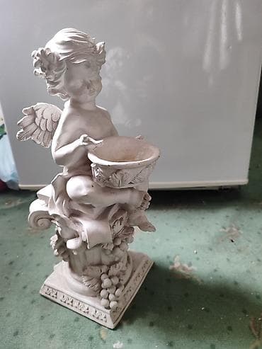 винни: Декоративная статуэтка-ангел с чашей - Материал: гипс/полистоун — 1