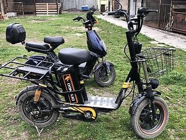 машина электрическая: Электроскутеры (2 шт.) для города и дачи 1) Электровелосипед-скутер — 3