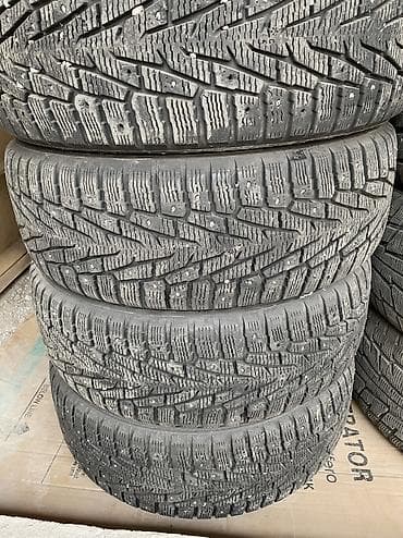 saf: Шины 235 / 60 / R 18, Зимняя шипованная, Б/у, Комплект, Внедорожные (АТ/МТ), Корея, Nokian — 4