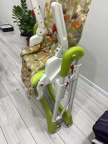 детский стол для кормления: Стульчик для кормления, Б/у, Другой бренд, Пластик, Другой вид, цвет - Зеленый, Самовывоз — 5