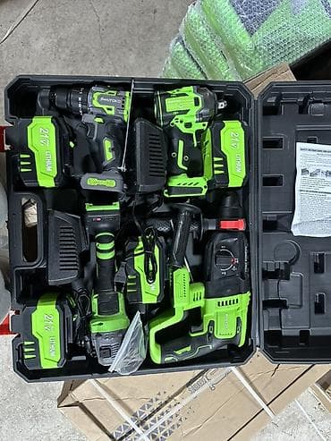 Строительный инвентарь: Аккумуляторный набор электроинструментов SHUTOXO, 21V, в кейсе — 1