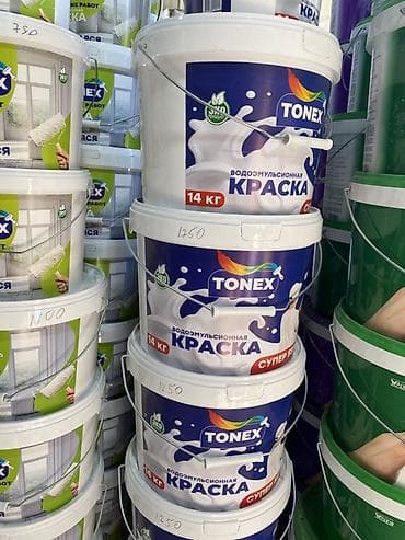Водоэмульсионная краска, Для внутренней работы, цвет - Белый, 14 кг, Матовая, Без запаха