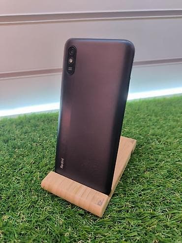 Redmi, Redmi 9A, Б/у, 32 ГБ, цвет - Черный, 2 SIM — 1
