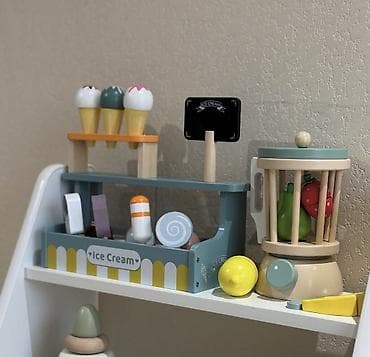 реалии: Деревянный игровой набор “Кухня – миксер с аксессуарами”. Что внутри — 6