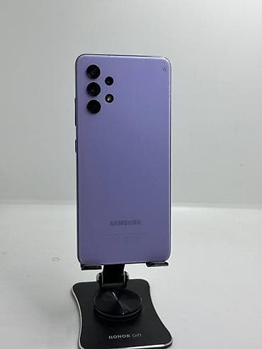 android 2din: Samsung Galaxy A32, Б/у, 128 ГБ, цвет - Голубой, 2 SIM — 3