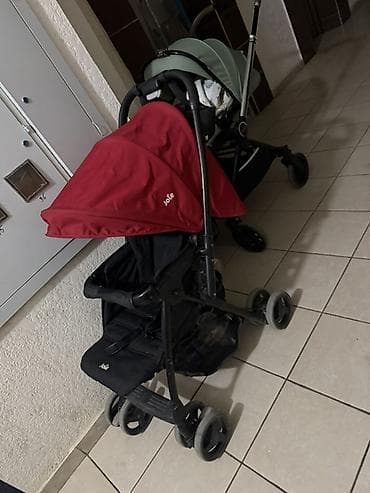 самые лучшие детские коляски: Детские коляски: 1) Прогулочная коляска Joie (черная с бордовым — 2