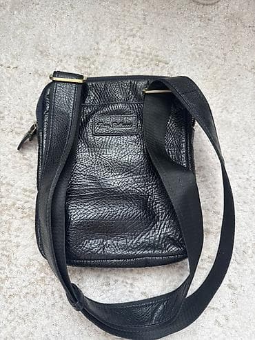 samsung beam: Сумка через плечо Tony Bellucci из натуральной фактурной кожи, черный — 2