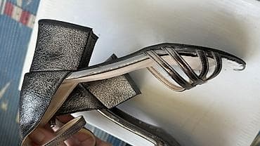 Жеке буюмдар: Женские босоножки на устойчивом каблуке. Качественные, Турция. - — 5