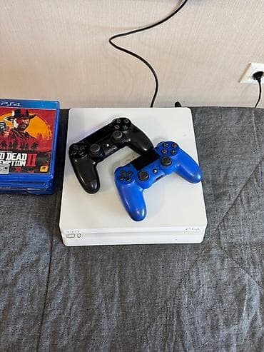 игры playstation 4: PlayStation 4 Slim (белая), комплект для игр - Консоль Sony — 6
