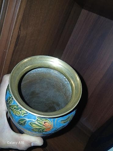 дикор: Декоративная ваза бронзовая сделано из Индии - Материал: металл с — 2