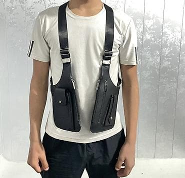 нагрудная барсетка: Наплечная разгрузочная сумка‑жилет (двухсторонняя) - Конструкция: две — 2