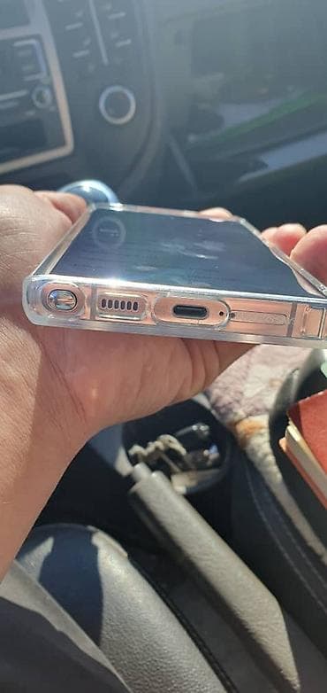 для микрофона: Прозрачный чехол с магнитным кольцом для смартфона Samsung Galaxy S22 — 1