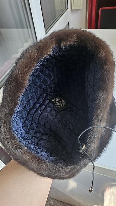 адидас шапка: Шапка, Норка, Зима, С помпоном — 2