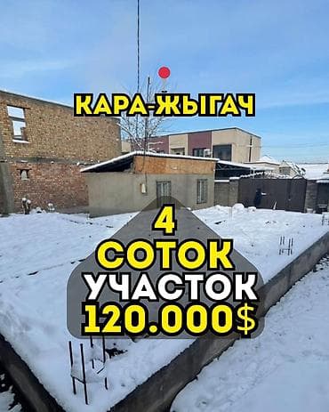 участок кара: 4 соток, Для строительства, Договор купли-продажи, Красная книга, Тех паспорт — 1