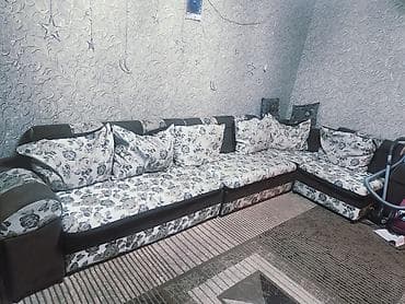 Диваны: Угловой диван, C подушками — 1