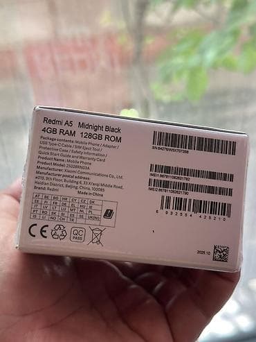 redmi 5a: Redmi, Redmi A5, 128 ГБ, цвет - Черный, 2 SIM — 1