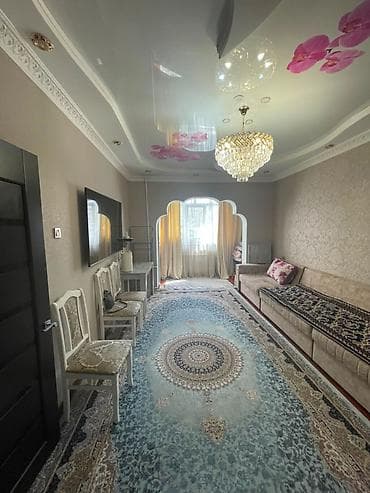 4: 2 комнаты, 52 м², Джал мкр (в т.ч. Верхний, Нижний, Средний) 106 серия, 4 этаж, Евроремонт — 3