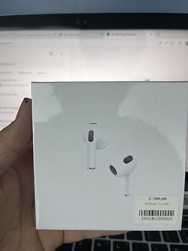 airpod max: Беспроводные вкладыши наушники, Apple, Airpods 3, Новый — 2