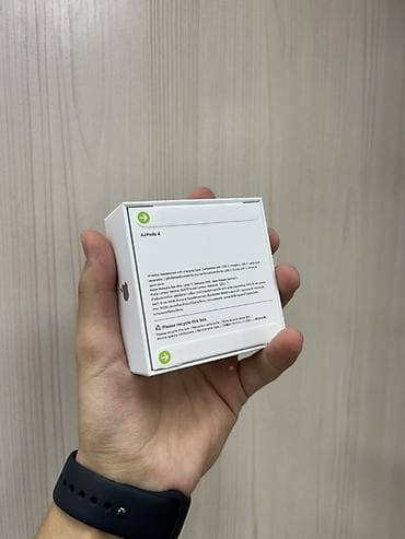 Аудиотехника: Зымсыз ичине салынуучу кулакчындар, Apple, AirPods 4, Жаңы — 2