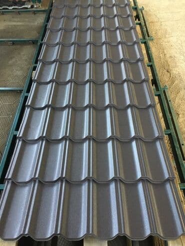 металочерепицы: Металлочерепица финера длина по заказу до 7,2м ширина 1,2 полная 1,14 — 3
