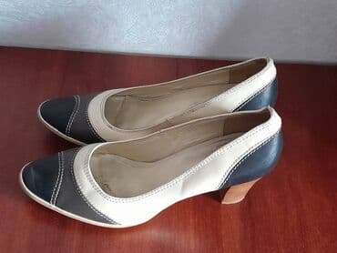 фирменная обувь из италии: Туфли, 37.5, Basconi, Б/у, цвет - Бежевый, Самовывоз — 2