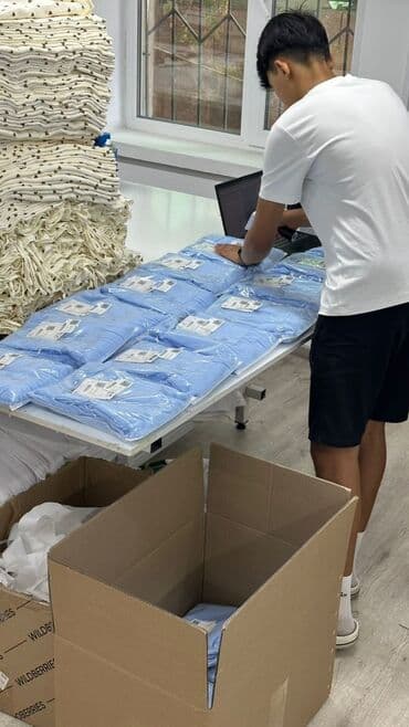 работа в клининговой компании с ежедневной оплатой: Швея 4-нитка. Аламединский рынок / базар — 6