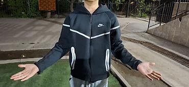 nike plus: Мужская толстовка, M, Nike, Б/у, цвет - Черный, Самовывоз — 1