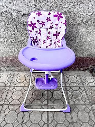 pop it: Стульчик для кормления, Другой бренд, Металл, Другой вид, цвет - Фиолетовый — 3