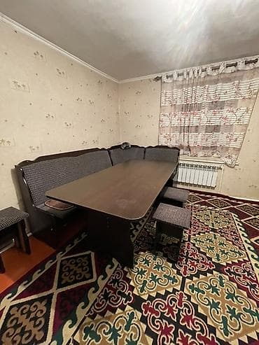 уголок стол: Кухонный стол и стул, Б/у, Самовывоз, цвет - Коричневый — 2