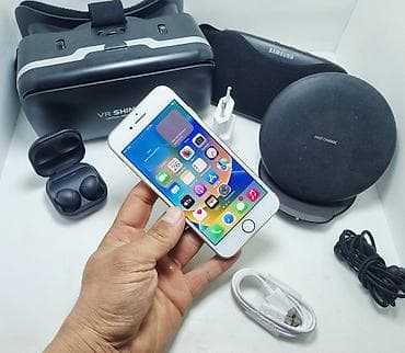 aplle 8: IPhone 8, Б/у, 256 ГБ, Золотой, Кабель, 100 % — 1