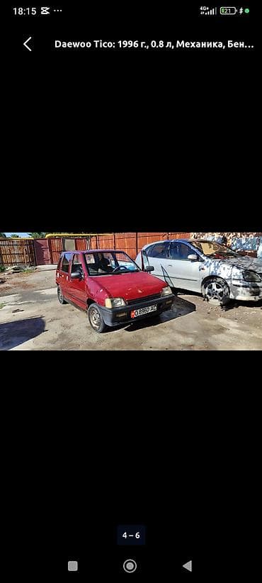 Daewoo Tico: 1996 г., 0.8 л, Механика, Бензин, Хэтчбэк — 1