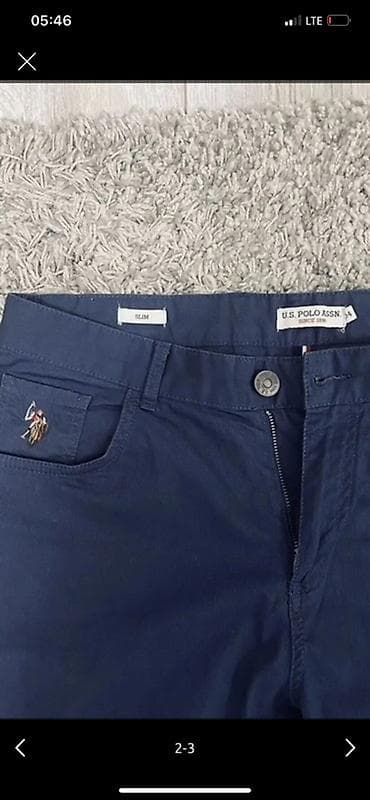 Брюки: Мужские брюки U.S. Polo Assn. - Модель: SLIM (узкий крой) - Цвет — 3