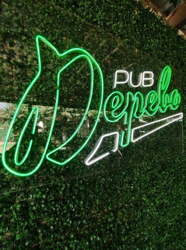 изготовление рекламных вывесок: | Неоновые вывески, Вывески, | Снятие размеров, Разработка дизайна — 3