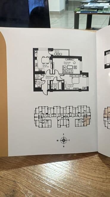 элитные дом: 2 комнаты, 67 м², Элитка, 3 этаж, ПСО (под самоотделку) — 5