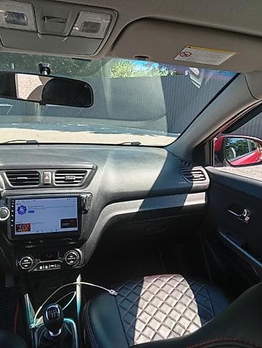кызыл кия кыз: Kia Rio: 2012 г., 1.6 л, Кол менен иштөөчү, Бензин, Седан — 9