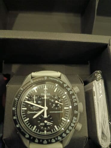 сколько стоят настоящие командирские часы: Omega x Swatch MoonSwatch Speedmaster – наручные часы-хронограф - — 4