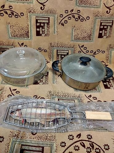 казан для лагмана: Алюминиевый казан с крышкой и вставкой-пароваркой. Описание: - — 3