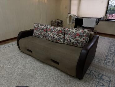 диван из палета: Раскладной диван, Б/у — 1