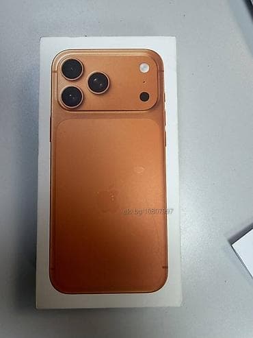 2060 ti: IPhone 17 Pro Max, Б/у, 256 ГБ, Оранжевый, Зарядное устройство, Защитное стекло, Чехол, В рассрочку, 100 % — 1