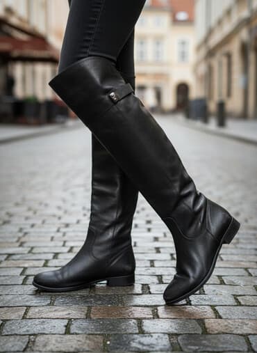 Сапоги, 36, Francesco Donni, Б/у, цвет - Черный, Самовывоз