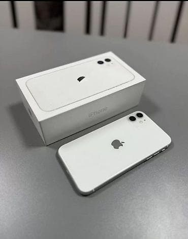 редми 12 с: IPhone 11, Б/у, 128 ГБ, Белый, Коробка, 100 % — 2